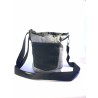 annsocreations jeans noir gris tissu noir blancs pièce unique confection française sangle réglable noire sympa originale