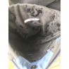 sac issu du recyclage de pantalons ainsi que d'une cravate bleue et noire chic et rock pièce unique local confection française.