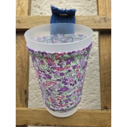 porte gobelet 25cl confection française issu du recyclage lavable réutilisable unique local personnalisable