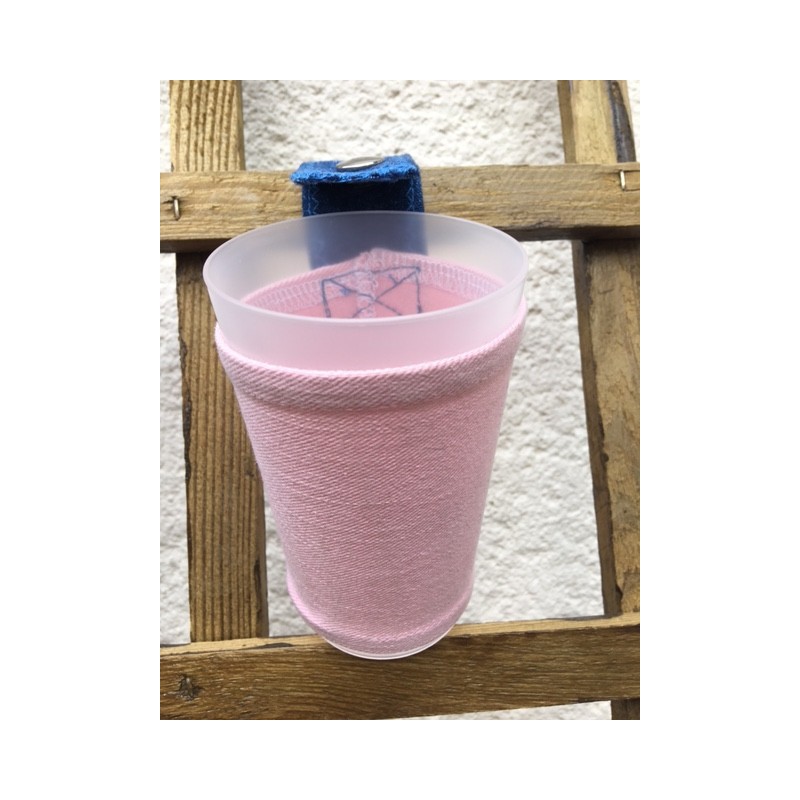 porte gobelet 25cl confection française issu du recyclage lavable réutilisable unique local personnalisable