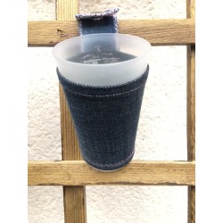 porte gobelet 25cl confection française issu du recyclage lavable réutilisable unique local personnalisable