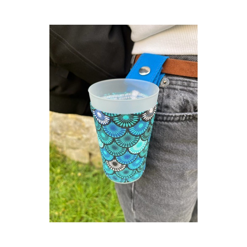 porte gobelet 25cl confection française issu du recyclage lavable réutilisable unique local personnalisable