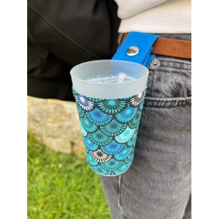 porte gobelet 25cl confection française issu du recyclage lavable réutilisable unique local personnalisable