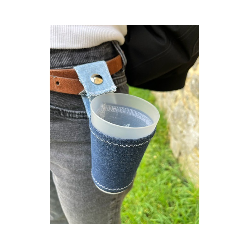 porte gobelet 25cl confection française issu du recyclage lavable réutilisable unique local personnalisable