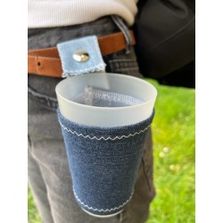 porte gobelet 25cl confection française issu du recyclage lavable réutilisable unique local personnalisable