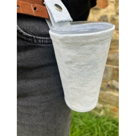 porte gobelet 50cl confection française issu du recyclage lavable réutilisable unique local personnalisable