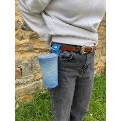 porte gobelet 50cl confection française issu du recyclage lavable réutilisable unique local personnalisable