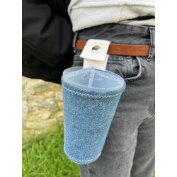 porte gobelet 50cl confection française issu du recyclage lavable réutilisable unique local personnalisable