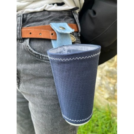 porte gobelet 50cl confection française issu du recyclage lavable réutilisable unique local personnalisable