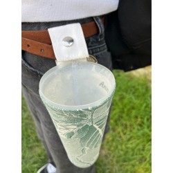porte gobelet 50cl confection française issu du recyclage lavable réutilisable unique local personnalisable