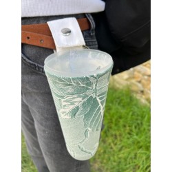 porte gobelet 50cl confection française issu du recyclage lavable réutilisable unique local personnalisable