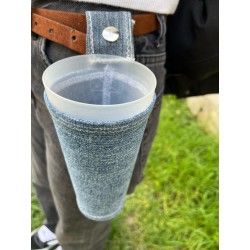 porte gobelet 50cl confection française issu du recyclage lavable réutilisable unique local personnalisable