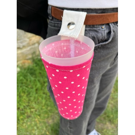 porte gobelet 50cl confection française issu du recyclage lavable réutilisable unique local personnalisable