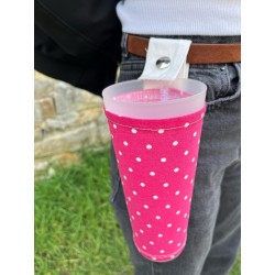 porte gobelet 50cl confection française issu du recyclage lavable réutilisable unique local personnalisable