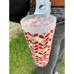 porte gobelet 50cl confection française issu du recyclage lavable réutilisable unique local personnalisable