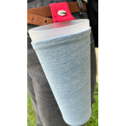 porte gobelet 50cl confection française issu du recyclage lavable réutilisable unique local personnalisable