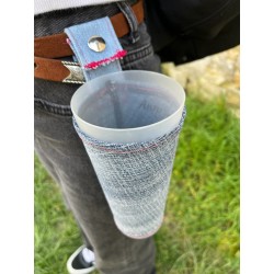 porte gobelet 50cl confection française issu du recyclage lavable réutilisable unique local personnalisable