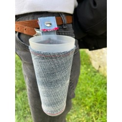 porte gobelet 50cl confection française issu du recyclage lavable réutilisable unique local personnalisable