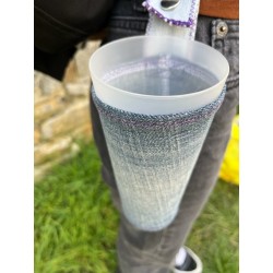 porte gobelet 50cl confection française issu du recyclage lavable réutilisable unique local personnalisable