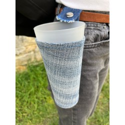 porte gobelet 50cl confection française issu du recyclage lavable réutilisable unique local personnalisable