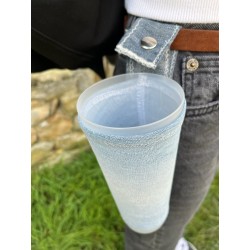 porte gobelet 50cl confection française issu du recyclage lavable réutilisable unique local personnalisable