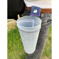 porte gobelet 50cl confection française issu du recyclage lavable réutilisable unique local personnalisable