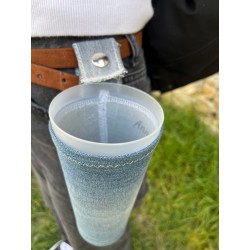 porte gobelet 50cl confection française issu du recyclage lavable réutilisable unique local personnalisable