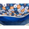 SAC BANANE ISSU DU RECYCLAGE EN JEANS TISSU FLEURI LOCAL CONFECTION FRANCAISE UNIQUE