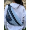 ANN-SO ANNSO SAC BANANE ISSU DU RECYCLAGE EN JEANS LOCAL CONFECTION FRANCAISE PIECE UNIQUE