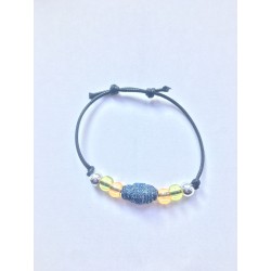 annsocreations.fr bracelet perle jeans pièce unique confection française recyclage original assortiment de perles forme matière