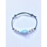 annsocreations.fr bracelet perle jeans pièce unique confection française recyclage original assortiment de perles forme matière