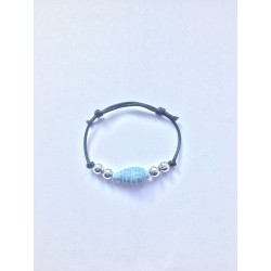 annsocreations.fr bracelet perle jeans pièce unique confection française recyclage original assortiment de perles forme matière