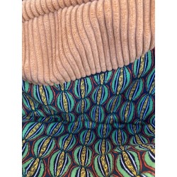 SAC BANANE MOUTARDE VELOUR LOCAL CONFECTION FRANCAISE UNIQUE SYMPA ANNSOCREATIONS.FR