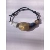 Bracelet unique recyclage perle jeans local français annsocreations.fr