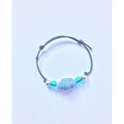 annsocreations.fr bracelet perle jeans pièce unique confection française recyclage original assortiment de perles forme matière