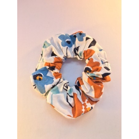annsocreations.fr chouchou tissu FLEURI pièce unique confection française recyclage original local