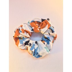 annsocreations.fr chouchou tissu FLEURI pièce unique confection française recyclage original local