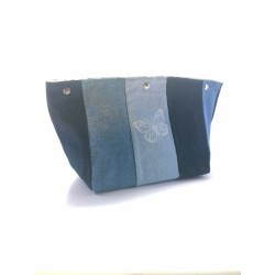 annsocreations.fr sac patchwork jeans bleu original unique local recyclage confection française