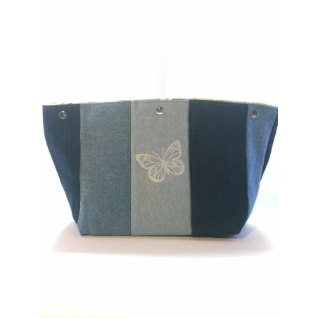annsocreations.fr sac patchwork jeans bleu original unique local recyclage confection française